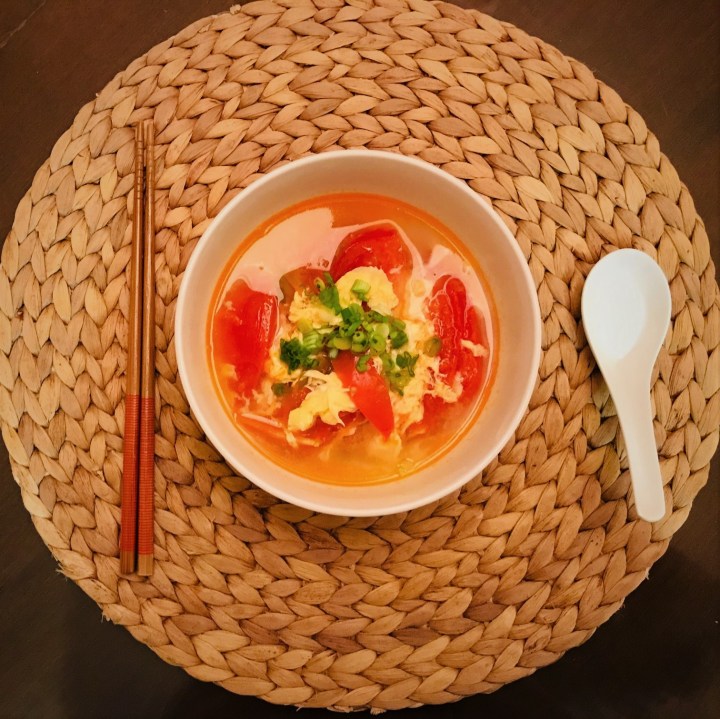Tomato Egg Soup with Pickled&nbsp;Mustard